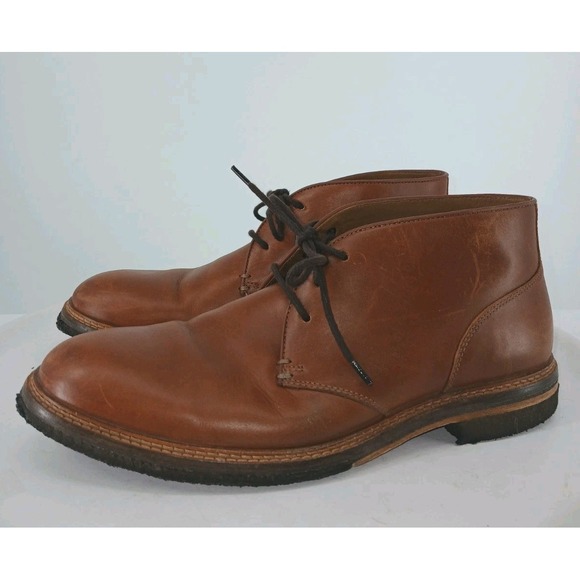 Johnston & Murphy Ankle Boots Mens Size 10M Brown Leather Chukka Lace Up C117 main image 4